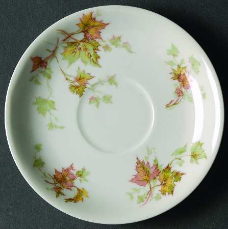 Autumn Leaf (No Trim) Saucer for Flat Cup