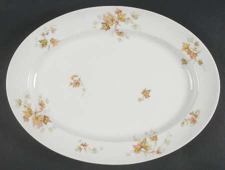 Autumn Leaf (No Trim) 16" Oval Serving Platter