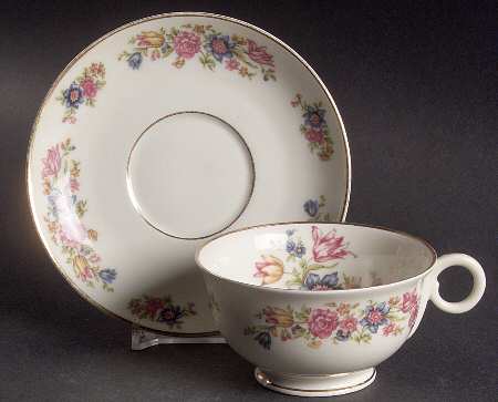 Footed Cup & Saucer Set