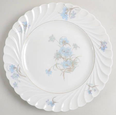 Bergere (Blue Flowers, Gold Verge) by Haviland