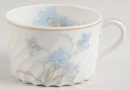 Bergere (Blue Flowers, Gold Verge) Flat Cup
