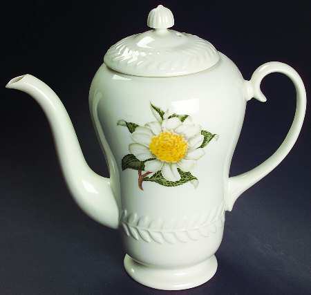 Camellia Coffee Pot & Lid