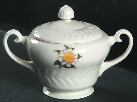 Camellia Sugar Bowl & Lid