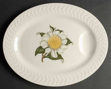 Camellia 14" Oval Serving Platter by Haviland