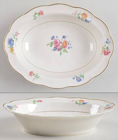 Chapelle 9" Oval Vegetable Bowl by Haviland
