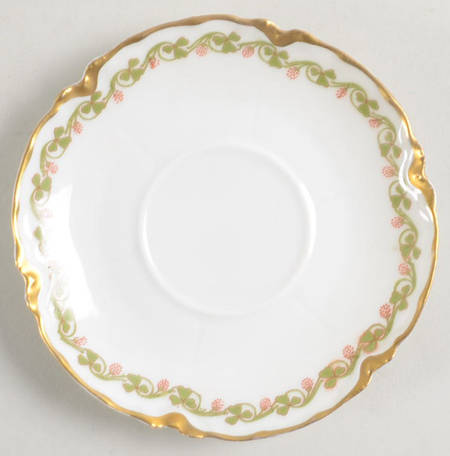 Clover Leaf Saucer for Flat Demitasse Cup
