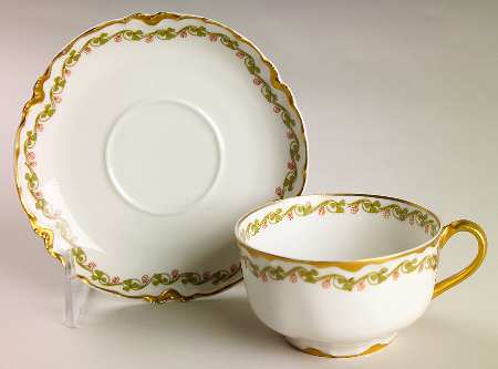 Clover Leaf Flat Cup & Saucer Set by Haviland