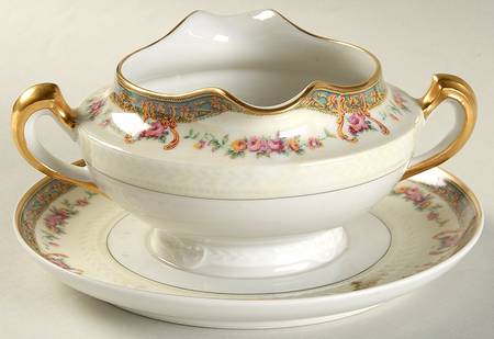 Corsica Gravy Boat with Attached Underplate by Haviland