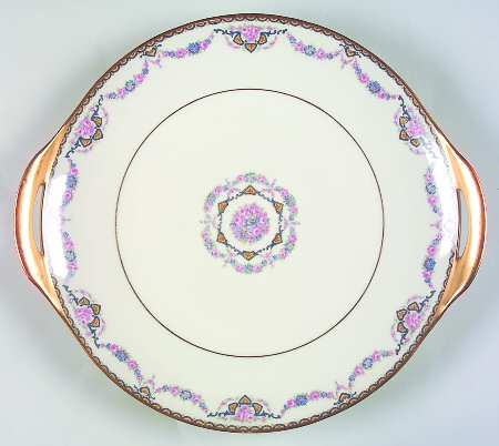 Flora Handled Cake Plate