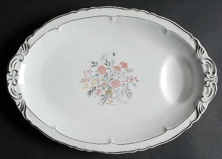 Floradora 13" Oval Serving Platter by Haviland