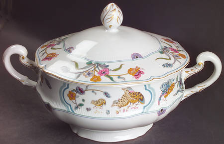 Golden Quail Tureen &  Lid