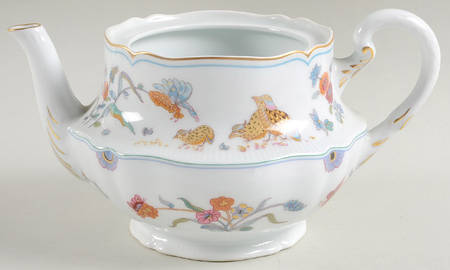 Golden Quail Teapot No Lid
