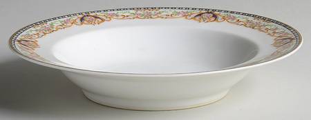 Rumania Yellow Rim Soup Bowl