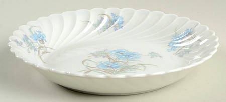 Bergere (Blue Flowers, No Verge Line) Coupe Soup Bowl