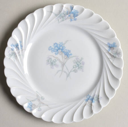 Bergere (Blue Flowers, No Verge Line) Bread & Butter Plate