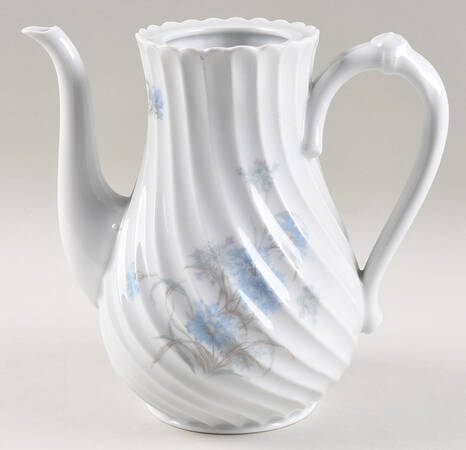 Bergere (Blue Flowers, No Verge Line) Coffee Pot No Lid