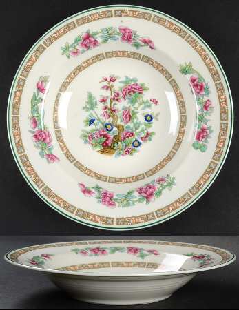Indian Tree Rim Soup Bowl