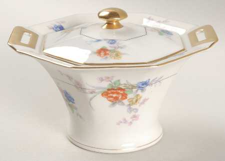 Jewel (White) Sugar Bowl & Lid
