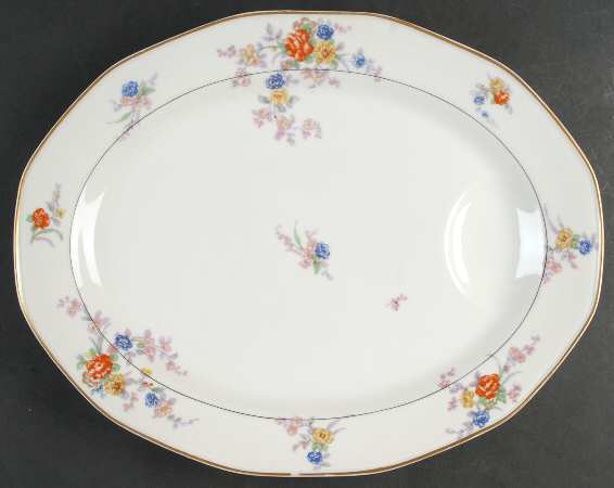 Jewel (White) 15" Oval Serving Platter