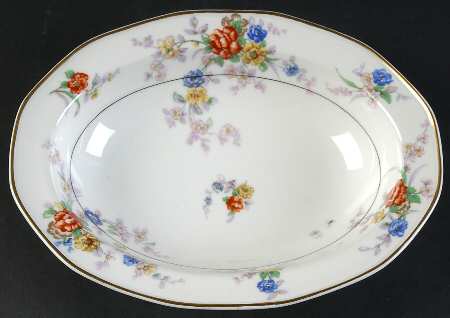 Jewel (White) 9" Oval Vegetable Bowl