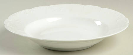 Marseille (All White) Large Rim Soup Bowl