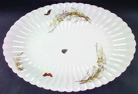 Meadow Visitors (Blank 413) 17" Oval Serving Platter
