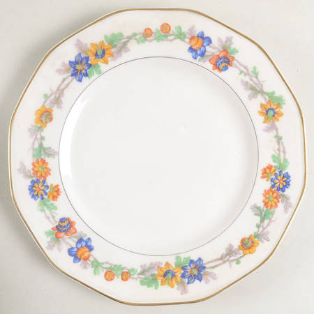 Miami White Luncheon Plate by Haviland