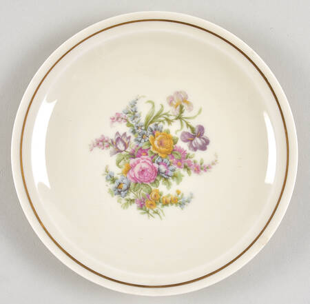 Miramar (Floral Center, Gold Band) Bread & Butter Plate