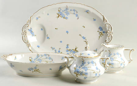 Montmery (Forget Me Nots) 5 Piece Hostess Set