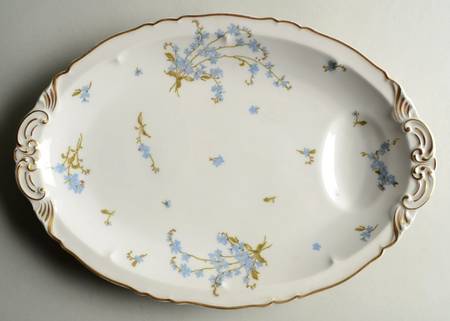 Montmery (Forget Me Nots) 14" Oval Serving Platter