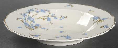 Montmery (Forget Me Nots) Rim Soup Bowl