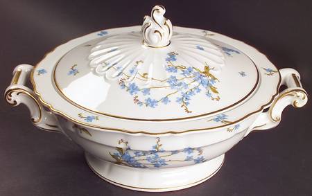 Montmery (Forget Me Nots) Round Covered Vegetable