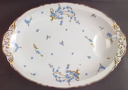 Montmery (Forget Me Nots) 16" Oval Serving Platter
