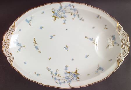 Montmery (Forget Me Nots) 15" Oval Serving Platter