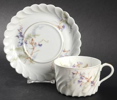 Orsay Flat Cup & Saucer Set by Haviland