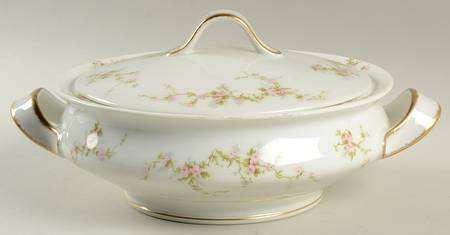 Pink Spray Round Covered Vegetable by Haviland