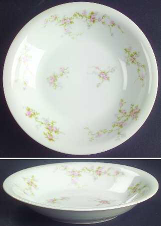 Pink Spray Coupe Soup Bowl