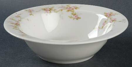 Pink Spray Rim Cereal Bowl