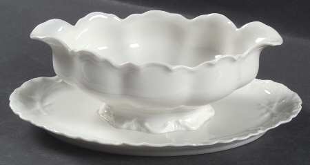 Ranson  Gravy Boat with Attached Underplate by Haviland