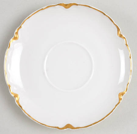 Ranson (Gold Trim) Saucer for Flat Cup