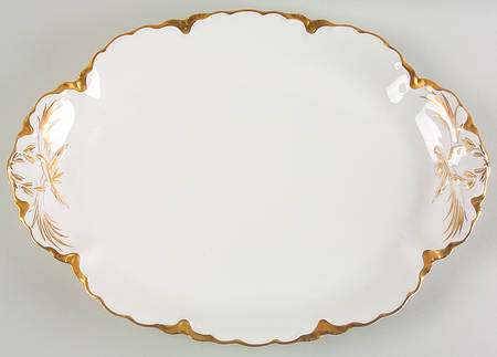 Ranson (Gold Trim) 16" Oval Serving Platter
