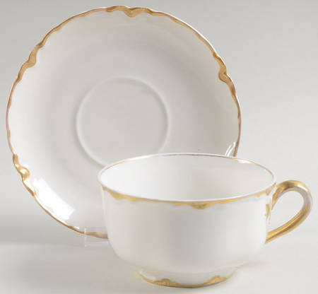 Ranson (Gold Trim) Oversized Cup & Saucer Set