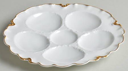 Ranson (Gold Trim) Oyster Plate
