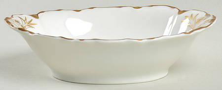 Ranson (Gold Trim) Individual Oval Vegetable Bowl