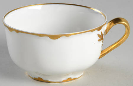 Ranson (Gold Trim) Flat Cup by Haviland