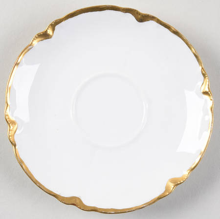 Ranson (Gold Trim) Saucer for Chocolate Cup