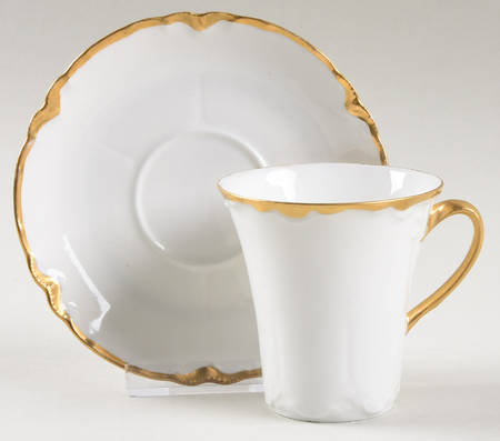 Ranson (Gold Trim) Chocolate Cup & Saucer Set