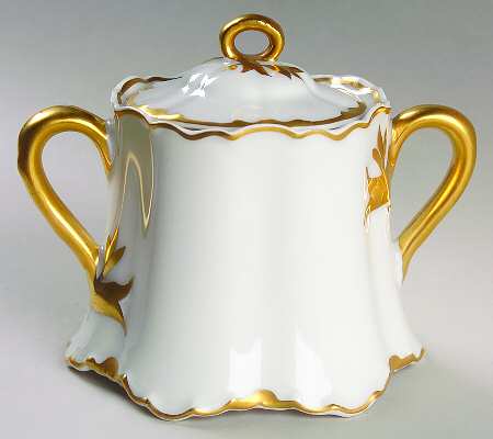 Ranson (Gold Trim) Sugar Bowl & Lid
