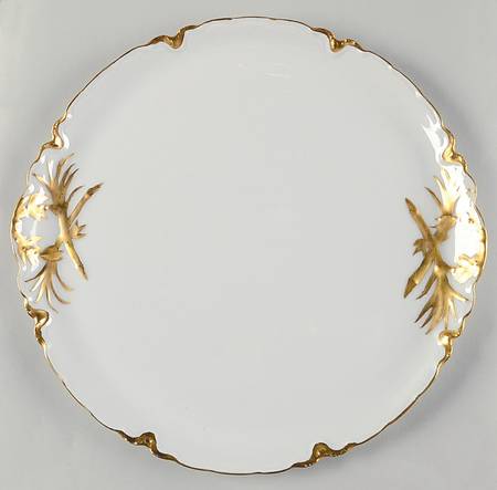 Ranson (Gold Trim) 11" Chop Plate (Round Platter)