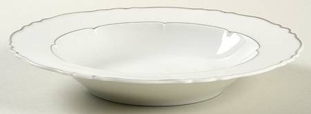 Rivoli (Platinum Trim) Rim Soup Bowl